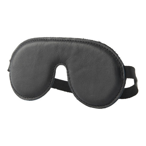 Augenbinde aus Leder in Schwarz