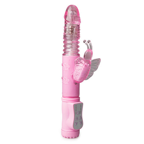 Auf-und-Ab-Butterfly-Vibrator - Rosa