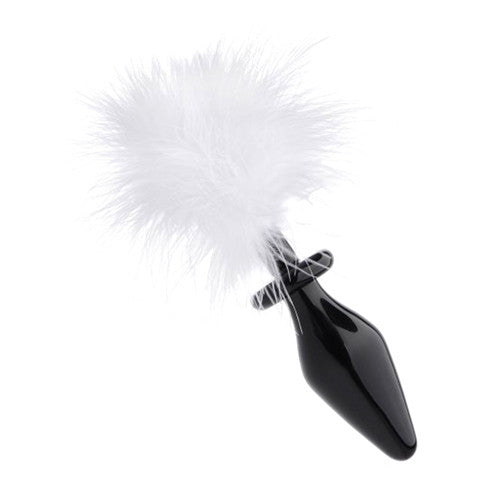 Buttplug mit Häschenschwanz in Weiß